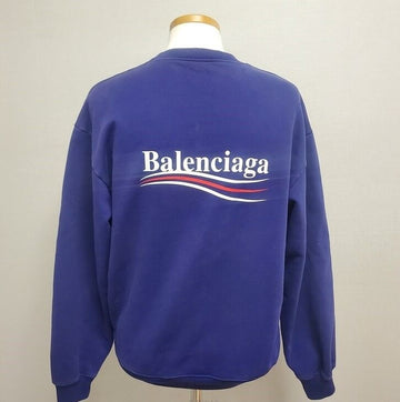 BALENCIAGA ウェーブロゴスウェットシャツ S 155938732