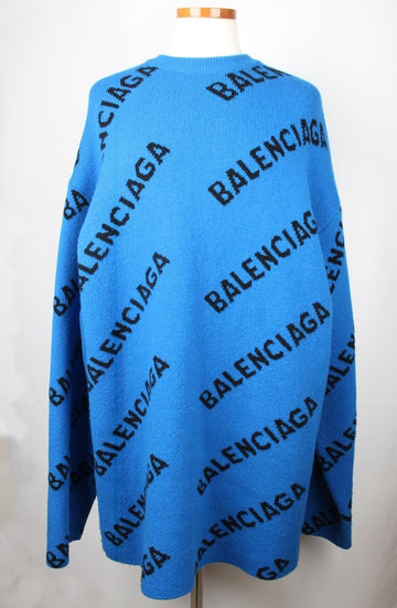 BALENCIAGA マルチロゴニットブルーS 155939244