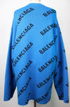 BALENCIAGA マルチロゴニットブルーS 155939244 [P]