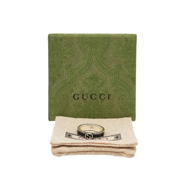 GUCCI リング 25号 インターロッキング ブラック リング 155939328