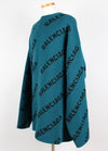 BALENCIAGA プルオーバー マルチロゴ ロング ニット L(105 110) 155940321 [P]