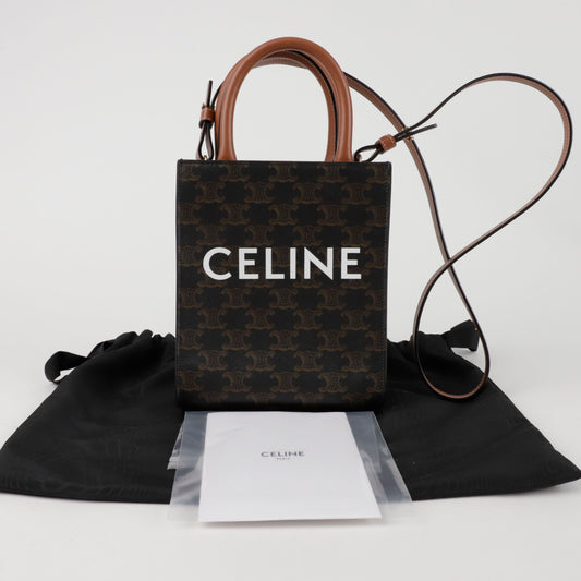 Celine Vertical Cabas Mini Tote Shoulder Bag 194372BZK 154990510 [P]