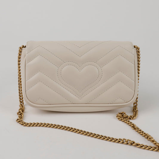 Gucci GG Marmont Super Mini Chain Shoulder Crossbody Bag 476433 154994632 [P]