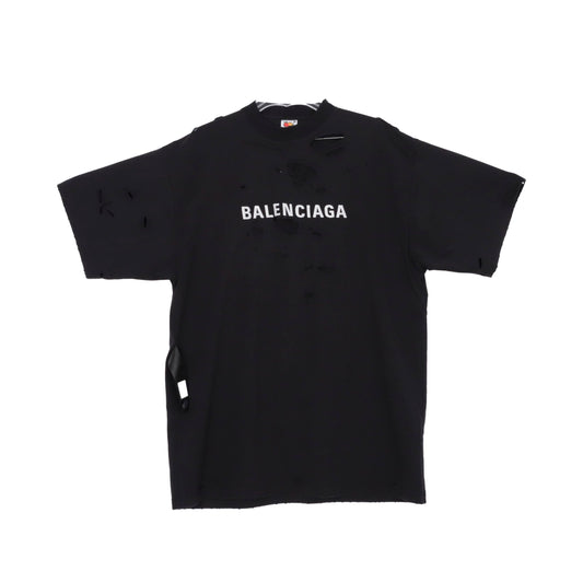 Balenciaga Distressed Short Sleeve T-Shirt 720198 2 155018865 [P]