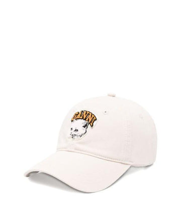 GANNI ウォッシュドコットンキャンバスキャットキャップ 135 151056920