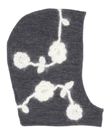 Ganni Dark Grey Floral Balaclava A7271 252 151056971