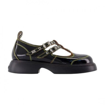 Ganni Black Mary Jane Shoes 151057062