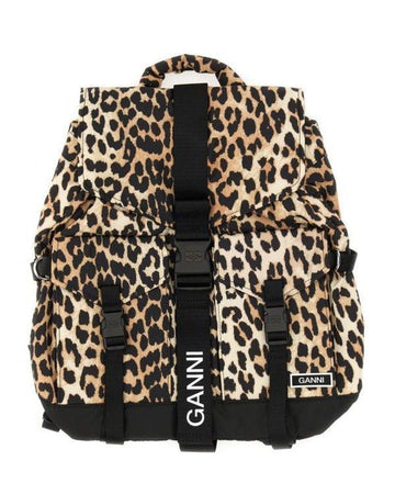 Ganni Leopard Tech Backpack A4757 943 151057102