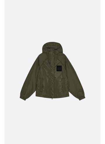 Ganni Green Nylon Jacket 151057126