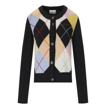 Ganni Multicolour Harlequin Cardigan K2380 999 151057643