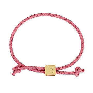 Miu Miu Leather Knot Bracelet in Begonia Pink (5IB772 2IGY F0638) 155940581