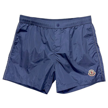 MONCLER ロゴパッチスイムショーツパンツブルー (2C00005 599JK 765) 155940617