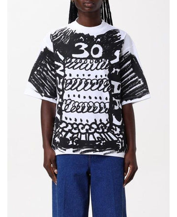 MARNI Schwarzes Kuchenmuster T-Shirt 151060142