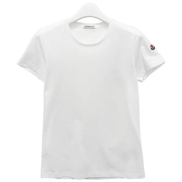 Moncler Cotton Jersey T-Shirt with Logo Patch Off White 155940643