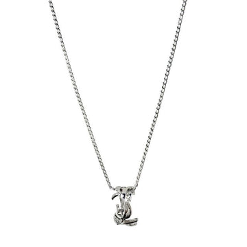 SAINT LAURENT Kassandra Ring Anhänger Kettenhalskette Silber 42 + 3 cm (822754 Y1500 8126) 155940668