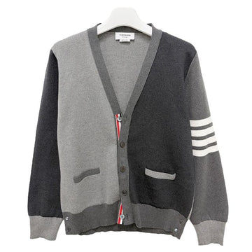 THOM BROWNE 26FW サが醒 完全バー コットン カーディガン トーナル グレー (MKC171F 00219 982) 155940675