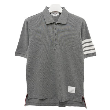 THOM BROWNE 4バー クラシック ピケ ポロ 半袖Ｔシャツ ミディアムグレー 155940681