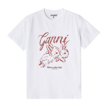 GANNI リラックスドバニー半袖Tシャツ 151 T3994 139811611