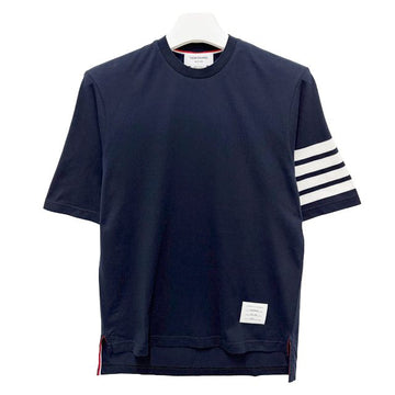 Thom Browne Diagonal Stripe 4 Bar Short Sleeve T-Shirt Navy 155940713