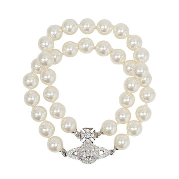 VIVIENNE WESTWOOD Perlenarmband Graziella Platin Creme Rose 155940993