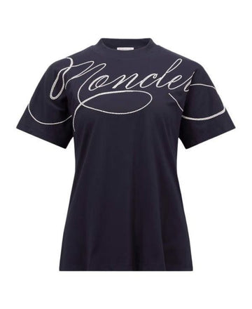 Moncler Embroidered Logo Cotton T-Shirt 8C00003 89AUO 778 151062323