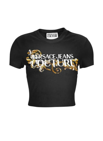 VERSACE クリスタル アウトライン バロック Tシャツ アウトライン 78HAHC05 CJ02C G89 151104160