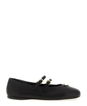 Prada Leather Ballerina Shoes 151072829