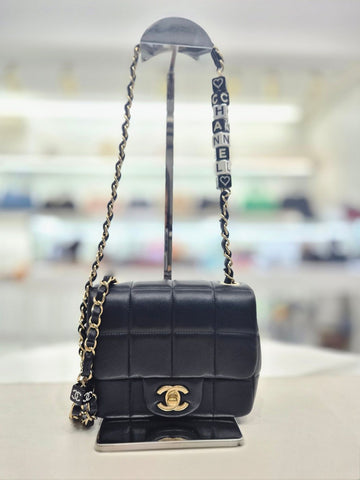 CHANEL Lammleder Cube Chain Mini Flap Schulter-Crossbody Tasche AS3744 155947995