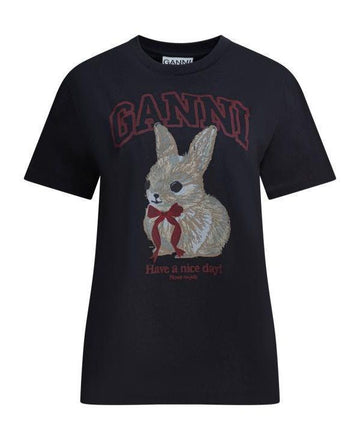Ganni GREY BUNNY T-shirt 152204397