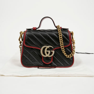 GUCCI 583571 GG Marmont Mini Top Handle Tote Schultertasche 155586588