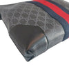 Gucci Black GG Supreme Canvas Web Strap Clutch Bag 523603 155957888 [P]