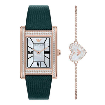 ARMANI ジェニ 真珠スクエアブレスレットセット レディースレザーメトウ 154657775