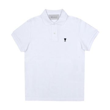 AMI Small Heart Logo Polo T-shirt 155988120