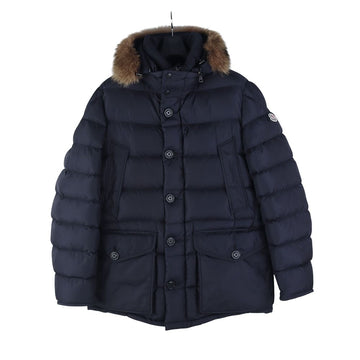 Moncler Cluny Hooded Down Jacket Navy Size 5 37142Y 155988128