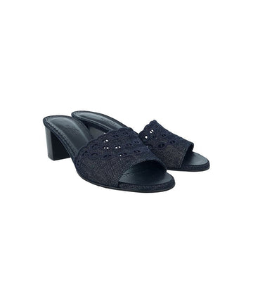 Hermes Gladys 45 Sandals 37 Blue Bruy/Marine 5HA0238 129184534