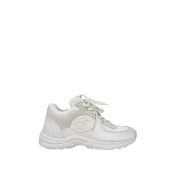CHANEL Women's CC Logo Cruise Sneakers White G34361 155940223