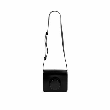 LEMAIRE Leather Camera Bag Crossbody Shoulder Bag Black BG245 LL071 999 155940209