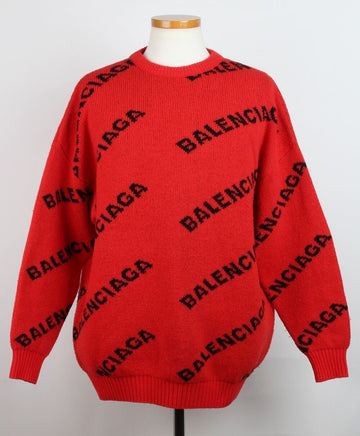BALENCIAGA ニットセーターレッドXS(100) 155989336