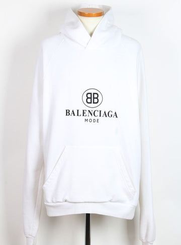 BALENCIAGA Hoodie aus Fleece Weiß L(100) 155989358