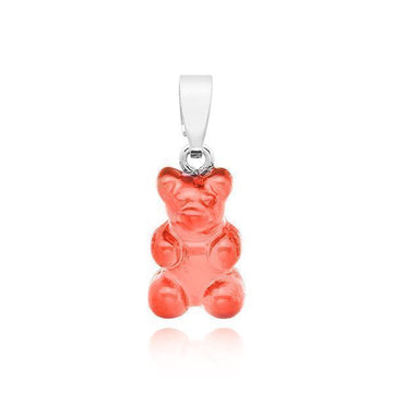 Crystal Haze Jewelry Nostalgia Bear Jelly Red Classic Connector Silver Women's Charm 151113156