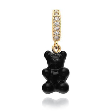 CRYSTAL HAZE JEWELRY NOSTALGIA BEAR-BLACK-PAVE CONNECTOR Damen-Anhänger 151113237