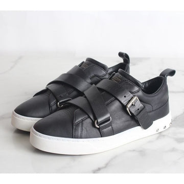 VALENTINO ベルクロ V-PUNK レザー スニーカー ブラック 36.5(235) 155994713