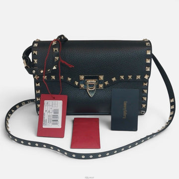 VALENTINO VSH ロックスタッド ゴールド クロスボディバッグ 155995364