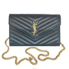 SAINT LAURENT Kassandras Matelassé Gold Chain Crossbody 377828 155995529 [P]