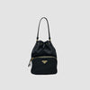 Prada Re-Nylon Bucket Bag Black Gold Hardware 1BH038 155996678 [P]