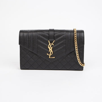 SAINT LAURENT カサンドラ エンベロップ チェーン ショルダー クロスバッグ 155628615