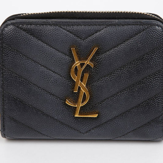 Saint Laurent Compact Round Bi-Fold Wallet 403723 155732415 [P]