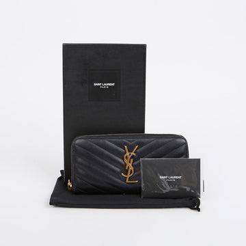 SAINT LAURENT Monogram Reißverschluss lange Geldbörse 358094 155774480