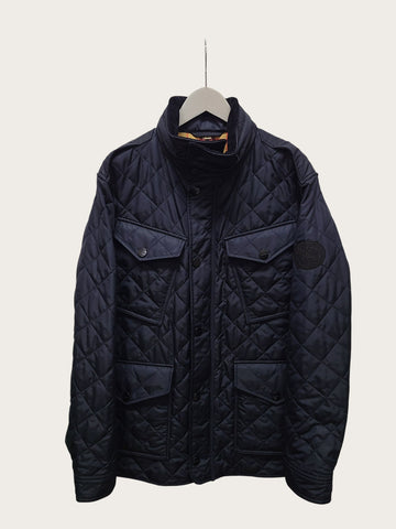 BURBERRY Schwarze Diamant-Gepolsterte Ascott Feldjacke 155997743