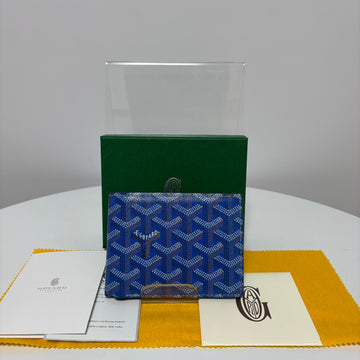 GOYARD ビクトワール 二つ折り財布 ブルー メンズ 155998173